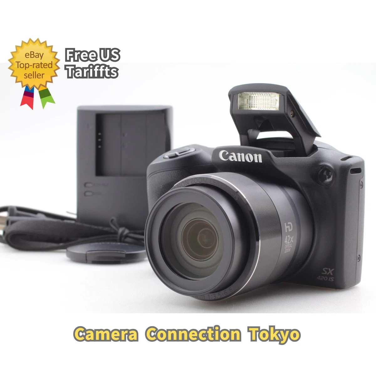 ジャンク Canon SX420 IS (J082914) Canon PowerShot SX420 IS 20 Megapixel Digital Camera Black