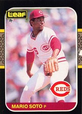 Mario Soto 1987 Leaf 140 Cincinnati Reds Baseball Card