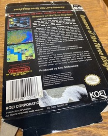 Romance of The Three Kingdoms - NES - Nintendo BOX - Manual - Poster ONLY