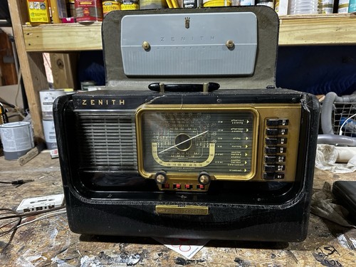 Vintage Zenith Trans-Oceanic Model H500 5H40 Radio World-Band RECEIVER WORKS