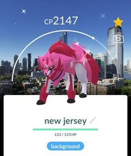 Pokemon Trade Go - Shiny Zamazenta New Jersey City Background  Registered Only