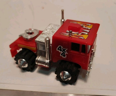 #ad VNTG 1981 LJN Toys Stomper Rough Rider 4x4 Red Semi Truck For Parts $19.00