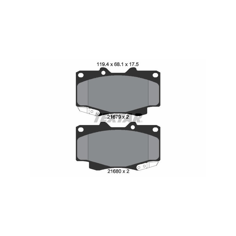 TEXTAR 2168003 Brake Pads Set Front for Toyota Hilux Fortuner