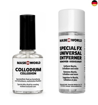 Collodium Narben-Fluid 10 ml Special FX Make-Up & Entferner 50ml - Horror