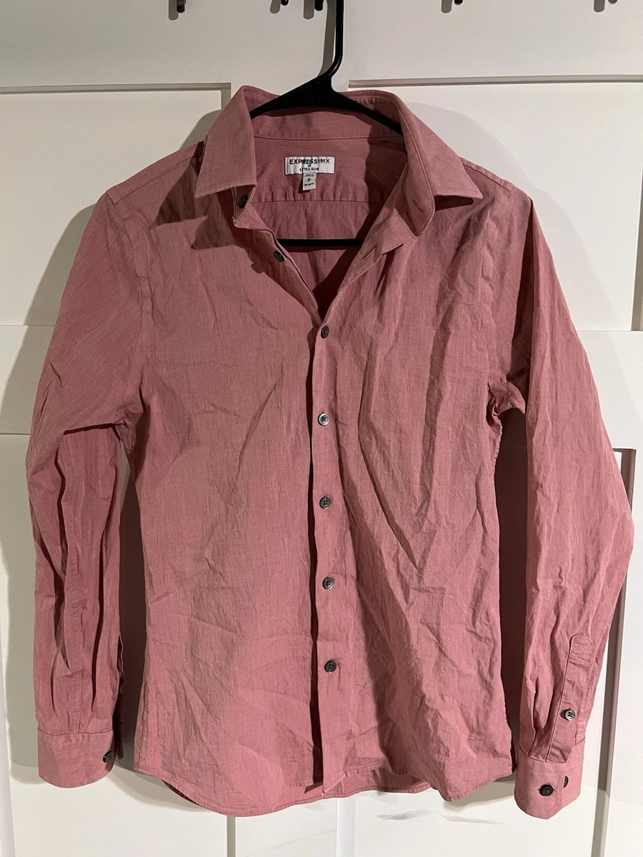 hot pink dress shirt express First Class Long Sleeve Dress Shirts - Hot Pink