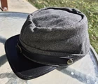 Civil War Kepi hat, Confederate, CSA, gray wool, one size