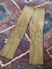 Vintage 32x32 Unisex Cowboy Brown Leather Pants 50s 60s