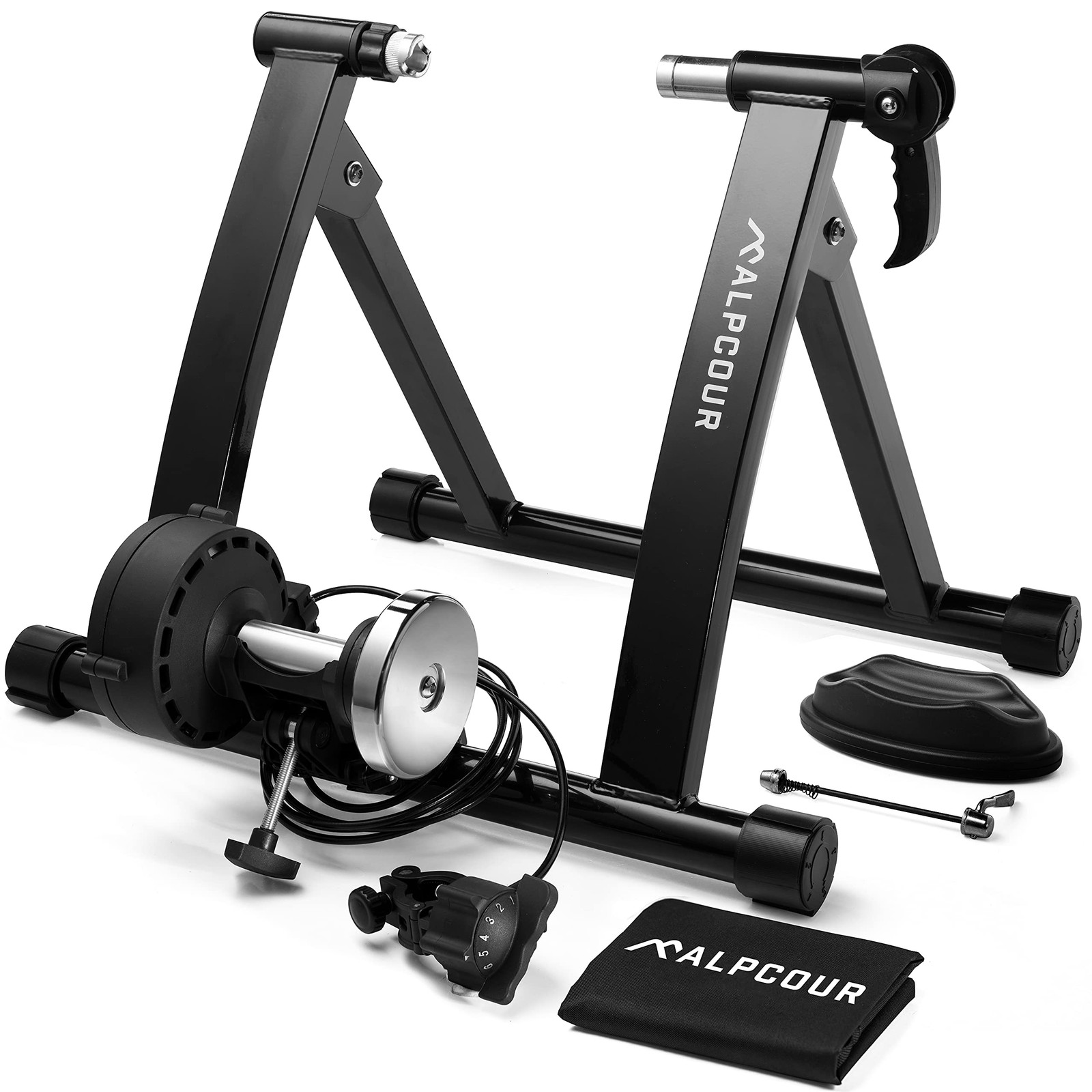 Alpcour Bike Trainer Stand Portable Foldable Stainless Steel
