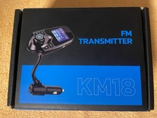 KM18 Color Screen Bluetooth FM Transmitter Car Adapter