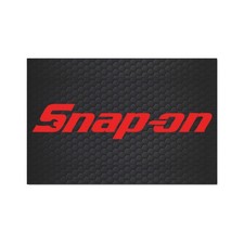 Red Snap-on Hexagon Design Floor Mat Garage Workshop Mat Tool Guy Gift