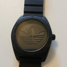 Adidas ADH3199 Matte Black Silicone Strap Unisex Analog Watch