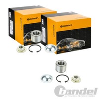 2X Continental Ctam RADLAGER-SATZ Hinten Passend FüR Ford Fiesta Focus Fusion