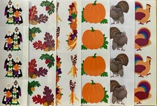 Vintage Mrs. Grossman’s Fall/Thanksgiving Stickers, FREE SHIPPING!