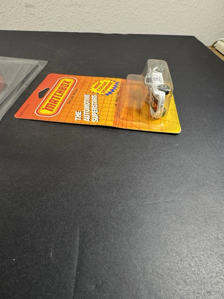 Porsche Turbo Car Matchbox Superfast MB3 White 1987 Boss Macao #14 ~ New - Image 3 of 4