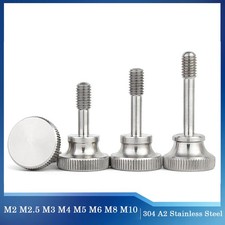 Knurled Thumb Screws Hand Grip Knob Bolts With Waisted Shank A2 Stainless Steel