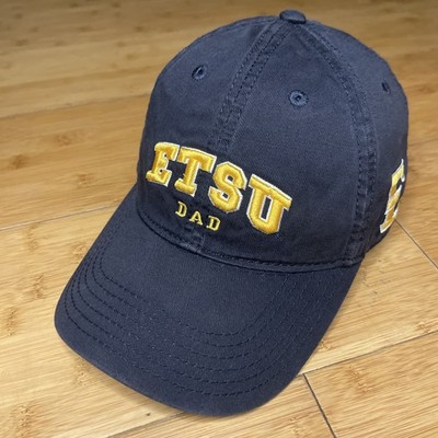 Legacy ETSU DAD Buccaneers East Tennessee State Black Strapback Hat Cap Pirate