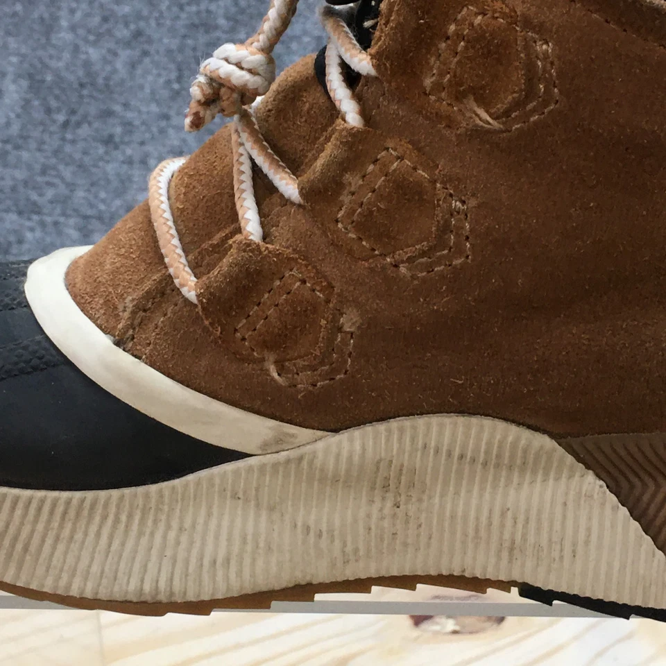 Sorel ботинки молодежи 3 из 'N о классический снег коричневый кожаный шнурует вверх NY4564-224 - Изображение 3 из 4