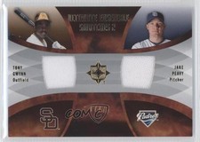 2007 Ultimate Collection Ensemble Swatches 2 17/75 Tony Gwynn Jake Peavy HOF 2x6