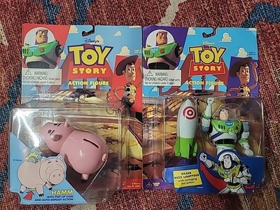 Vintage 1995 Thinkway Disney Pixar Toy Story Buzz Lightyear Hamm