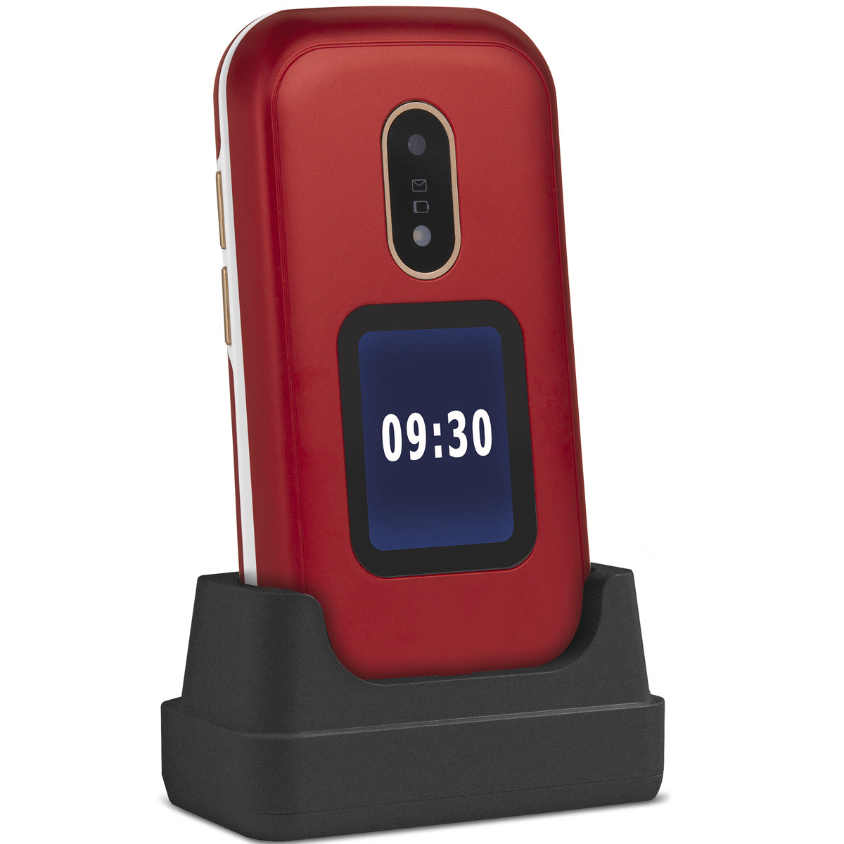 Doro 6060 Rot-Weiß 2G Senioren Klapptelefon 2,8" Display 3 MP Kamera Notruf