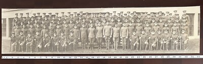 Antique April 1921 Company C Freshman Class ROTC MIT Massachusetts Photo 34  
