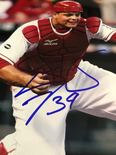 Devin Mesoraco - Cincinnati Reds Signed Autograph Auto 8x10 MLB Authentic Photo - Picture 2 of 3