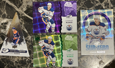 2023-24 UD ICE Connor McDavid SUB ZERO, DEPTH OF WINTER, #42 BASE & PURPLE