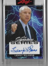 Lenny Wilkens Leaf Signature Series LIGHTNING Masterpiece Auto SP Autograph 1/1