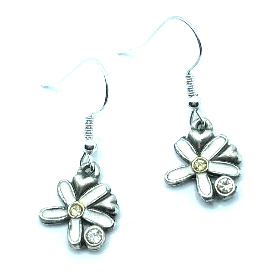Brighton Daisy Love White Flowers Daisies Hearts Crystal Custom