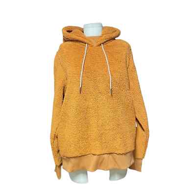 NWT Athleta Tugga Sherpa Hoodie Cattail Brown Size Large