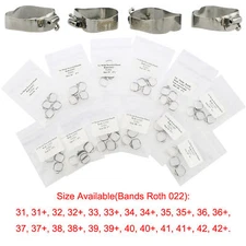 4 Pcs Dental Orthodontic Bands&Buccal Tube 1st Molar Roth.022 U1/L1 U2/L1 U3/L2
