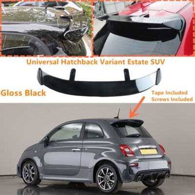 For 2016-2022 Abarth 595 Hatchback Black Rear Window Roof Spoiler Wing ...