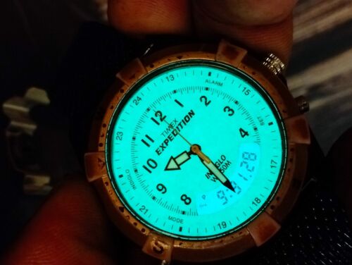 TIMEX EXPEDITION INDIGLO ANA-DIGI QUARTZ MF13-RR MEN'S FULL WORKING WATCH - Picture 1 of 23