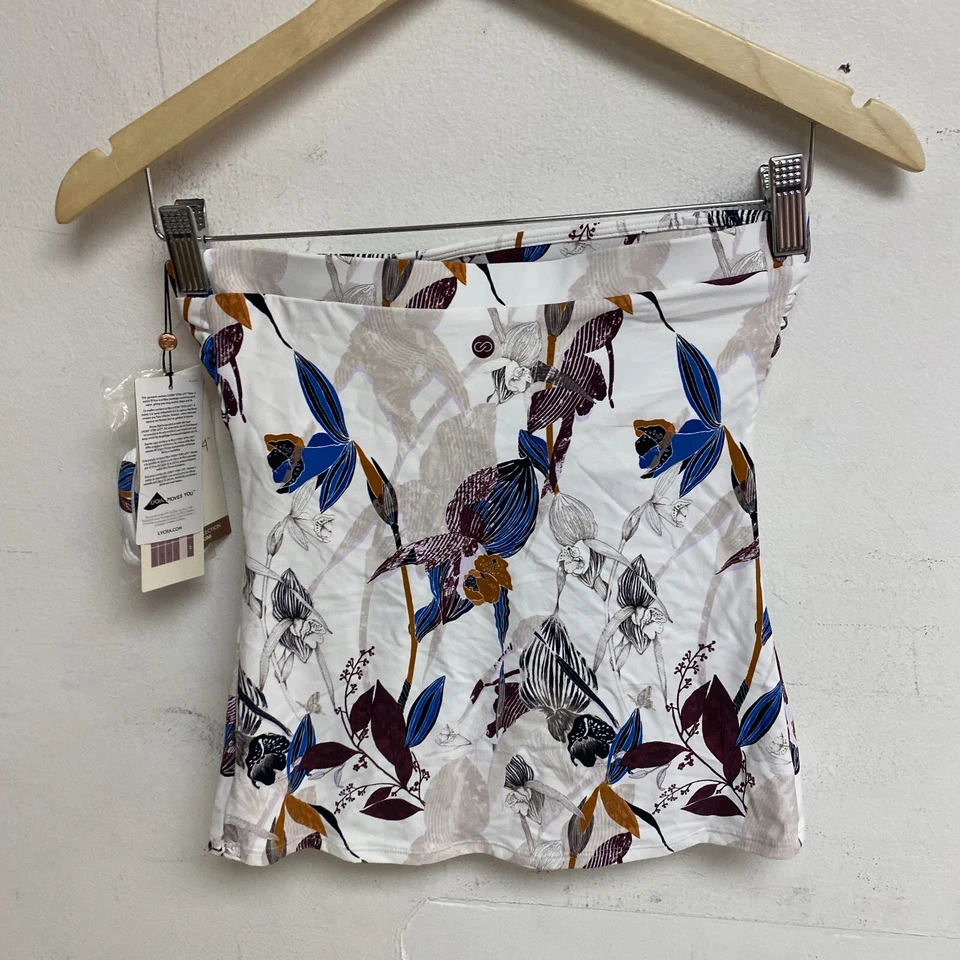 Calia Women's Bikini Top Bandeau Tankini Island Botanical Multi WSA23304PRT - Image 2 of 4