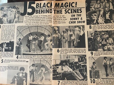 The Jackson Five, Michael Jackson, Two Page Vintage Clipping, aa