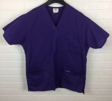Peaches Small Womens Scrub Top Style 4256 Purple