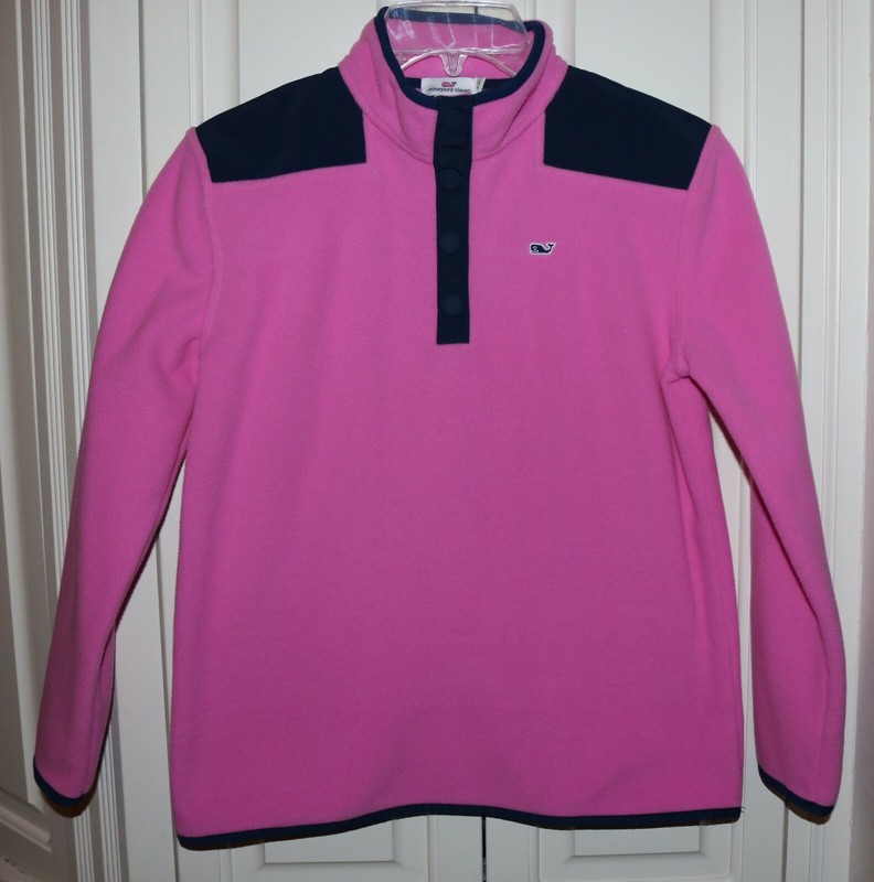 Youth Girl's Vineyard Vines Snap Fleece Outerwear Top - Size Large - 16 NWT