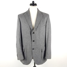 Eduard Dressler tweed sport coat men's size 50 gray wool jacket Kirk-S