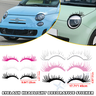 Auto Headlight Eyebrow Sexy Eyelashes Vinyl Universal Graphics Car Lamp Sticker