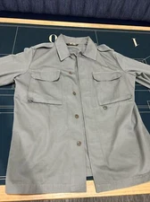 APC Men’s Military Jacket, Sz L Olive Green