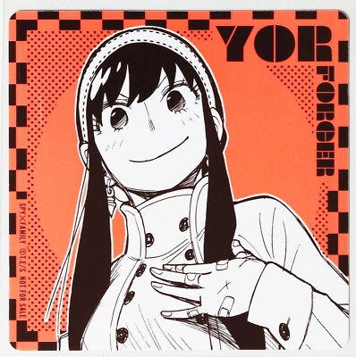 SPYAIR コースター Spy × Family Coaster Card Yor Forger Anime Broadcast Commemorative