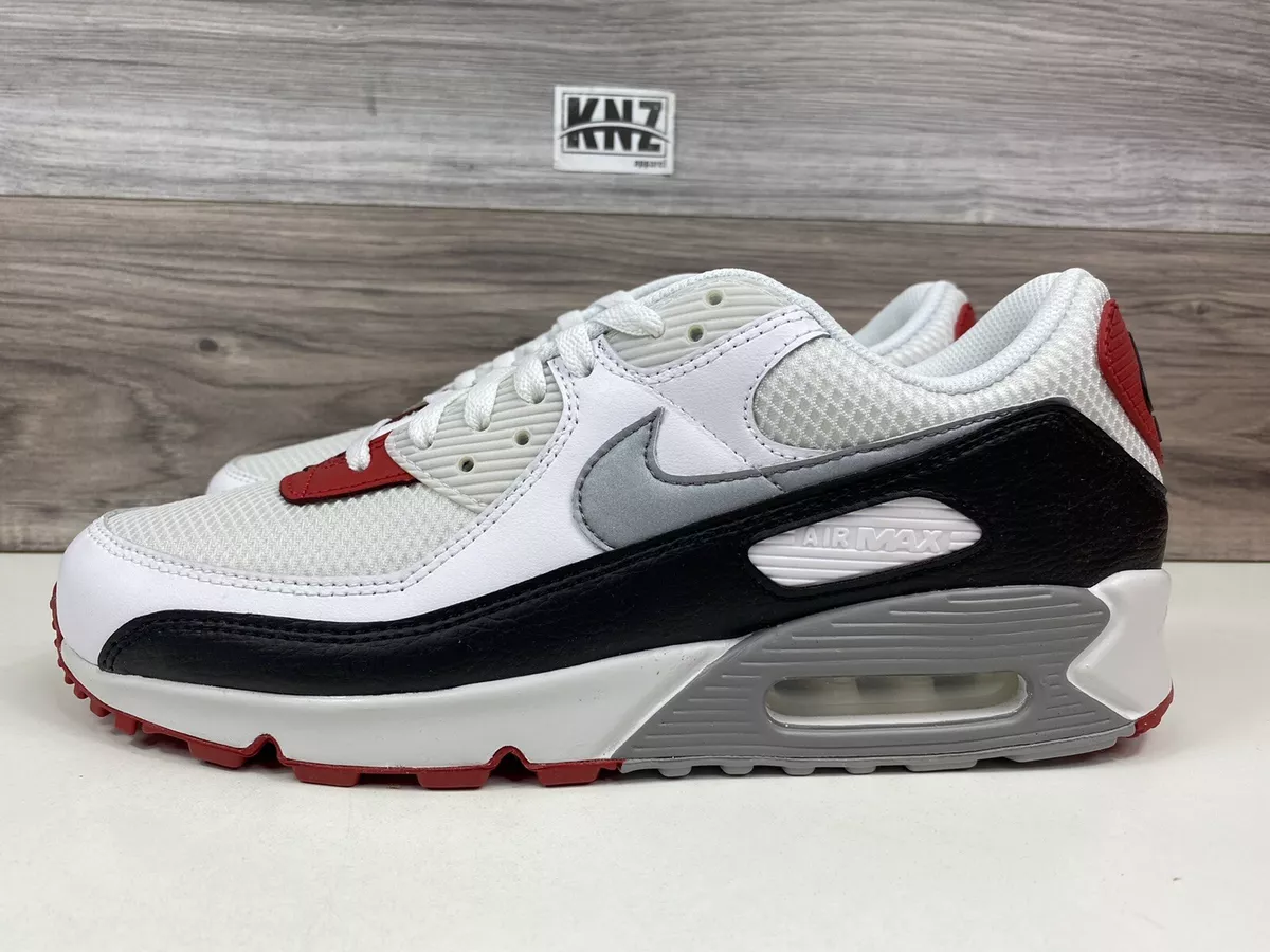 Air max 90 top blanche et rouge