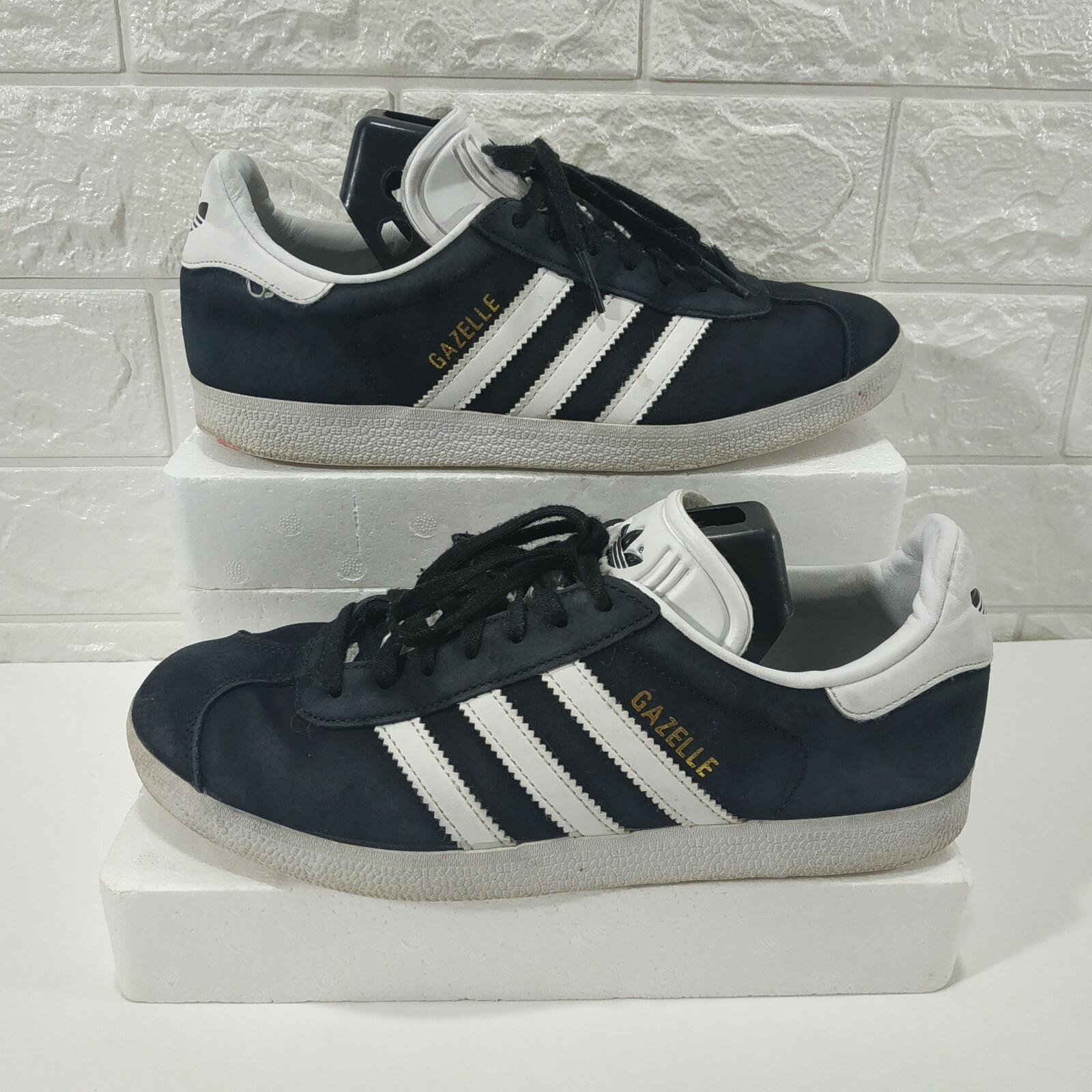 een experiment doen enthousiast Boomgaard Adidas Gazelle Navy Blue Suede Sneakers Womens US 6 EU 38.3 Low Top LVL  029002 | eBay