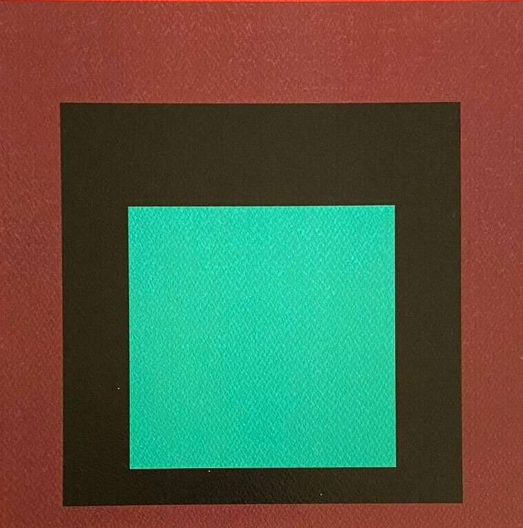 【マリポ様】Josef Albers ポスター Josef Albers Vintage 1973 Modernist Fine Art Silkscreen
