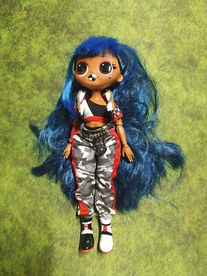 #ad LOL Surprise OMG Downtown Girl Doll Original Outfit Shoes Blue Hair $7.99