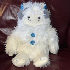 Gund Holiday Tinsel Yeti Plush Stuffed White Blue Abominable Snowman Earmuff 13
