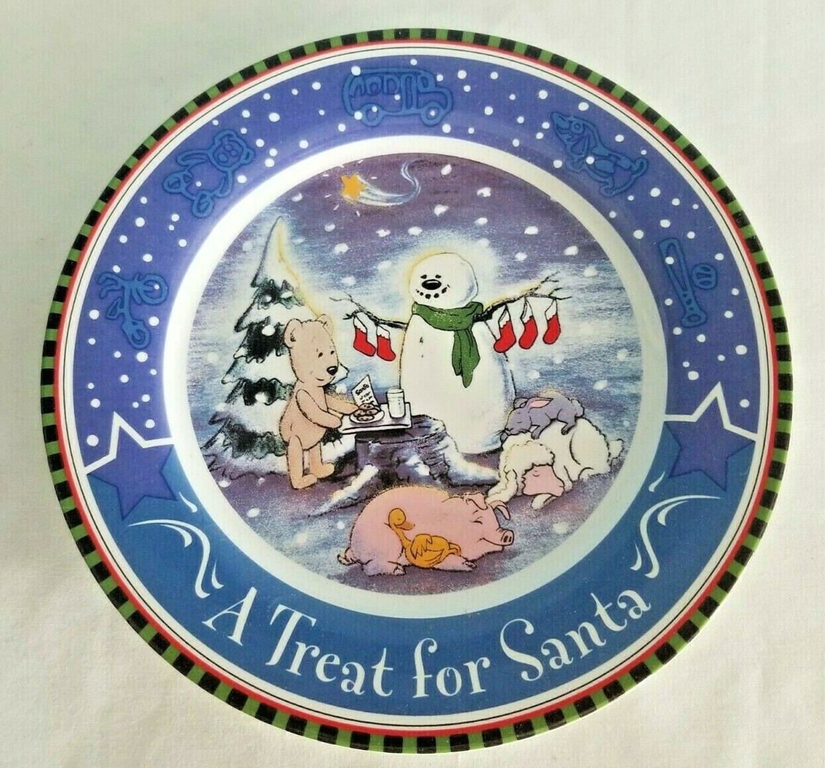 Starbucks 　2000年12th　サンタベアリスタ3点セット Starbucks Coffee 2000 Bearista Milk & Cookies Mug & Plate Set A