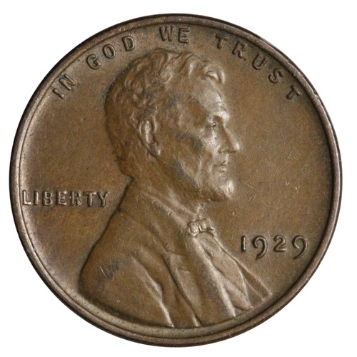 1929 Lincoln Wheat Cent Penny Nice AU Coin!