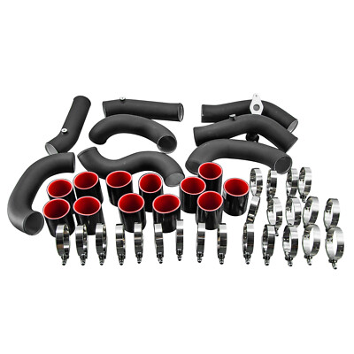 Turbo Intercooler 70mm 2.75'' Piping Kit For 09-2015 Nissan GT-R R35 VR38DET VR38