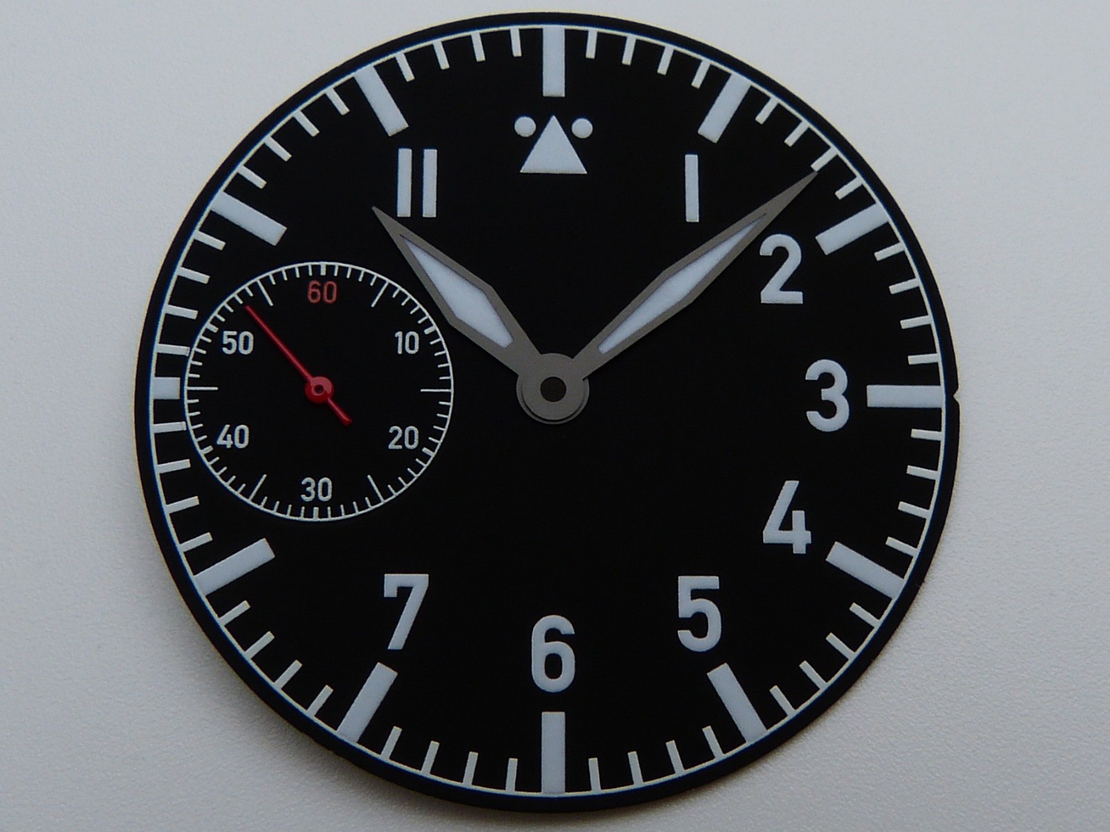 Cadran Flieger pilote 6497 ETA Unitas 36.4mm pour montre mécanique
